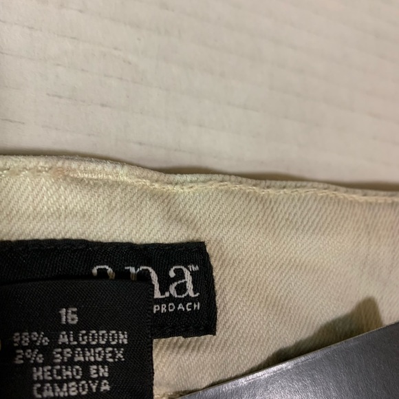 Ana Modern Fit Skinny Leg Distressed Beige Jeans 16 - Picture 6 of 11